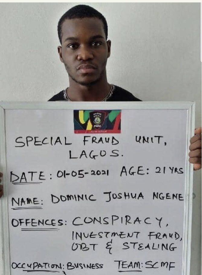 Dominic Joshua Ngene arrest 