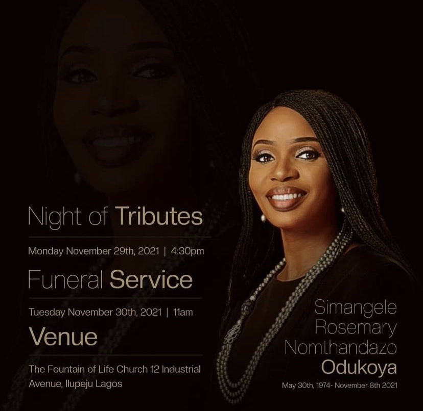 Nomthi Odukoya Death and Funeral